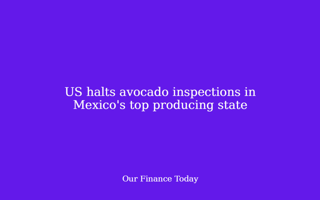 US halts avocado inspections in Mexico’s top producing state